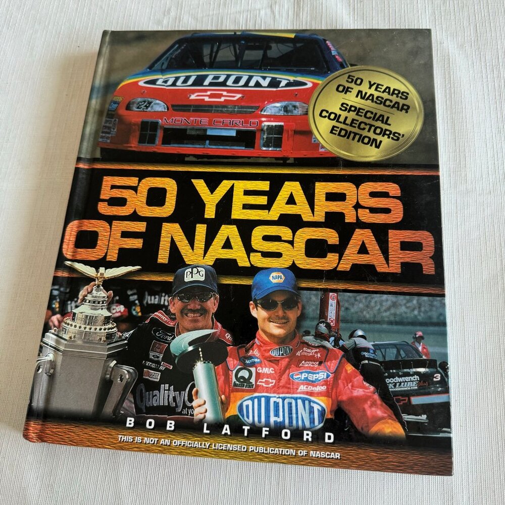 Hardcover 50 Years of Nascar Book